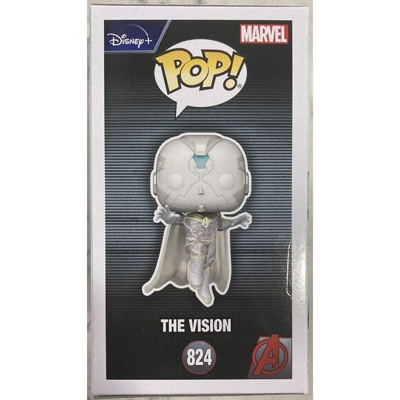 FUNKO POP ! THE VISION 824 GLOWS IN DARK WALMART EXCLUSIVE E01 - Picture 4 of 6